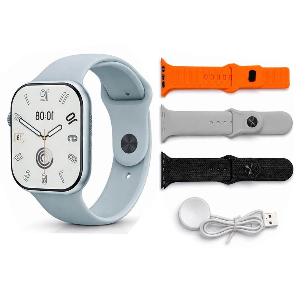 KEQIWEAR KW75 Max Smart Watch – 2.2" HD Display, Bluetooth Calling, Wireless Charging, Health Monitoring & Multi-Sport Modes